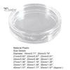 Coin Protector 10Pcs Clear Transparent Plastic Round Display Case Capsule Collecting Storage Box Holder