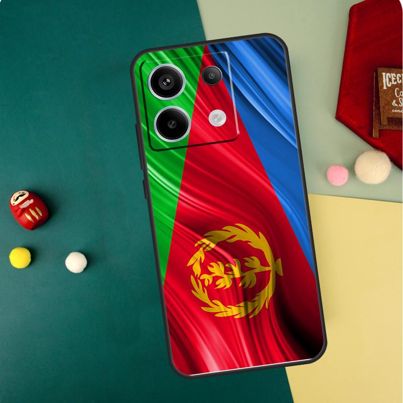 Eritrean Flag Case For Xiaomi Redmi Note 13 14 12 11 10 15 Pro Plus Redmi 13 15 14C 13C 15C 10C 12C Funda