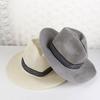 Hat Bohemia Style Female Travel Old Man Sun Hat Middle-aged Men Straw Hat Panama Hat Solid Color