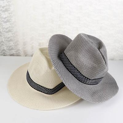 Hat Bohemia Style Female Travel Old Man Sun Hat Middle-aged Men Straw Hat Panama Hat Solid Color