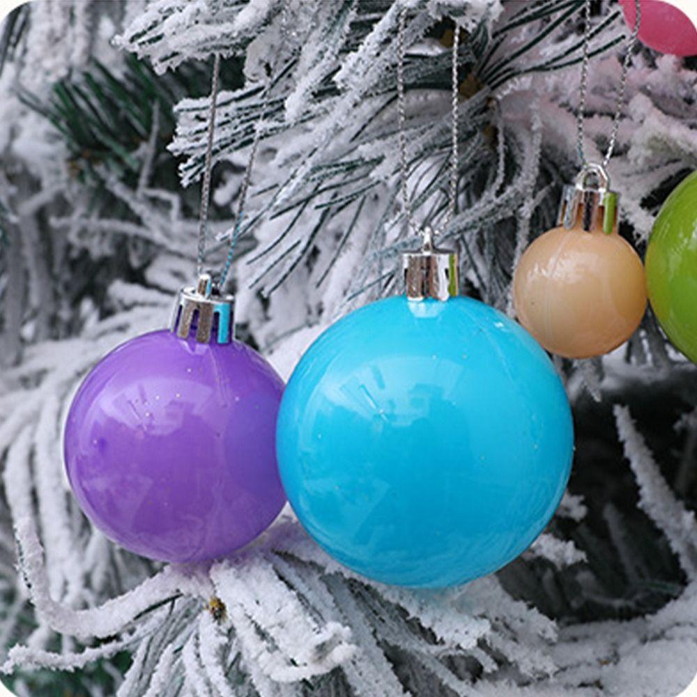 15/20pcs Plastic Christmas Ball Colorful Hang Bauble Ball Xmas Tree Hanging Ornament  Party