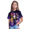Kids T-shirt Cartoon Print T-shirt Fashion Casual Short Sleeve Tees Summer Girl Tees Tops Clothing