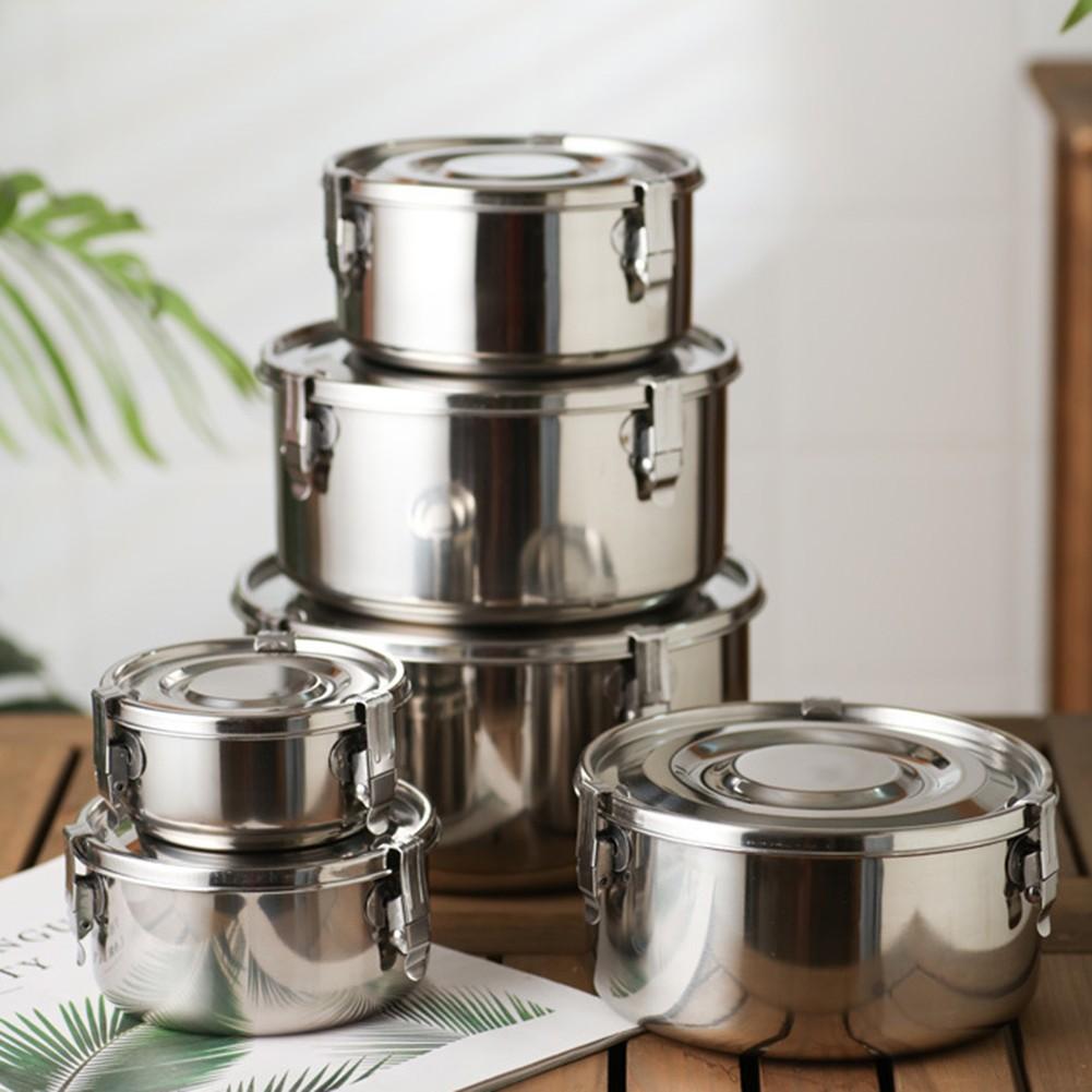 

Lightweight Picnic Box in Stainless Steel for School and Office Meals 10CM