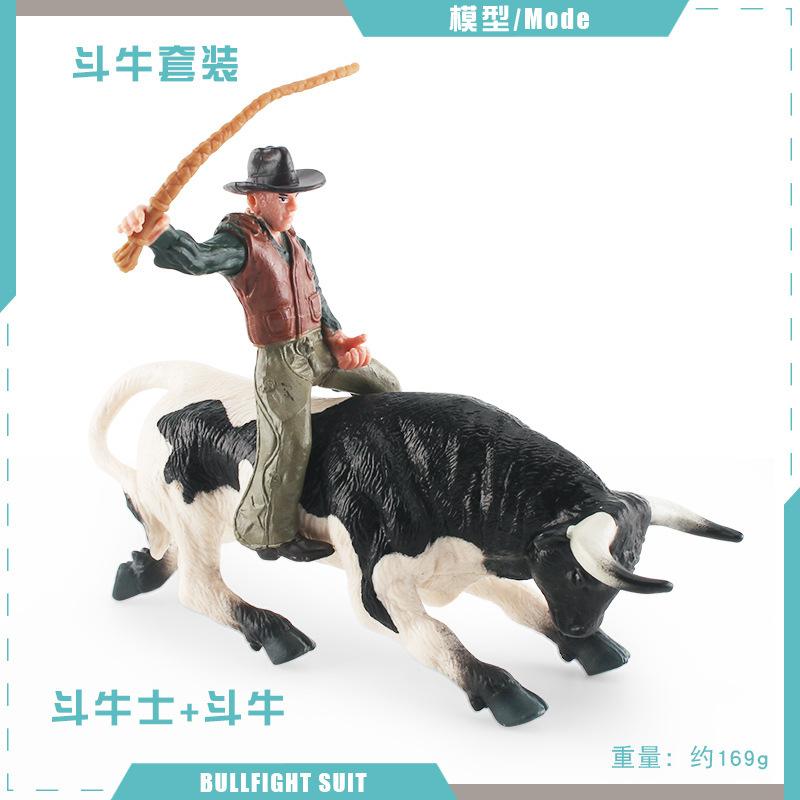 

Імітація Іспанський Набір Матадора Статична Модель Північноафриканський Бізон Бикоборць Суцільна Статична Прикраса Іграшка