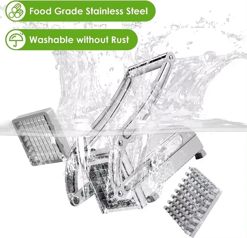 Stainless Steel Shredder, Potato Cutter, Meat Chopper, French Fries Slicer, Cutting Machine, Blade, Potato Chips Maker