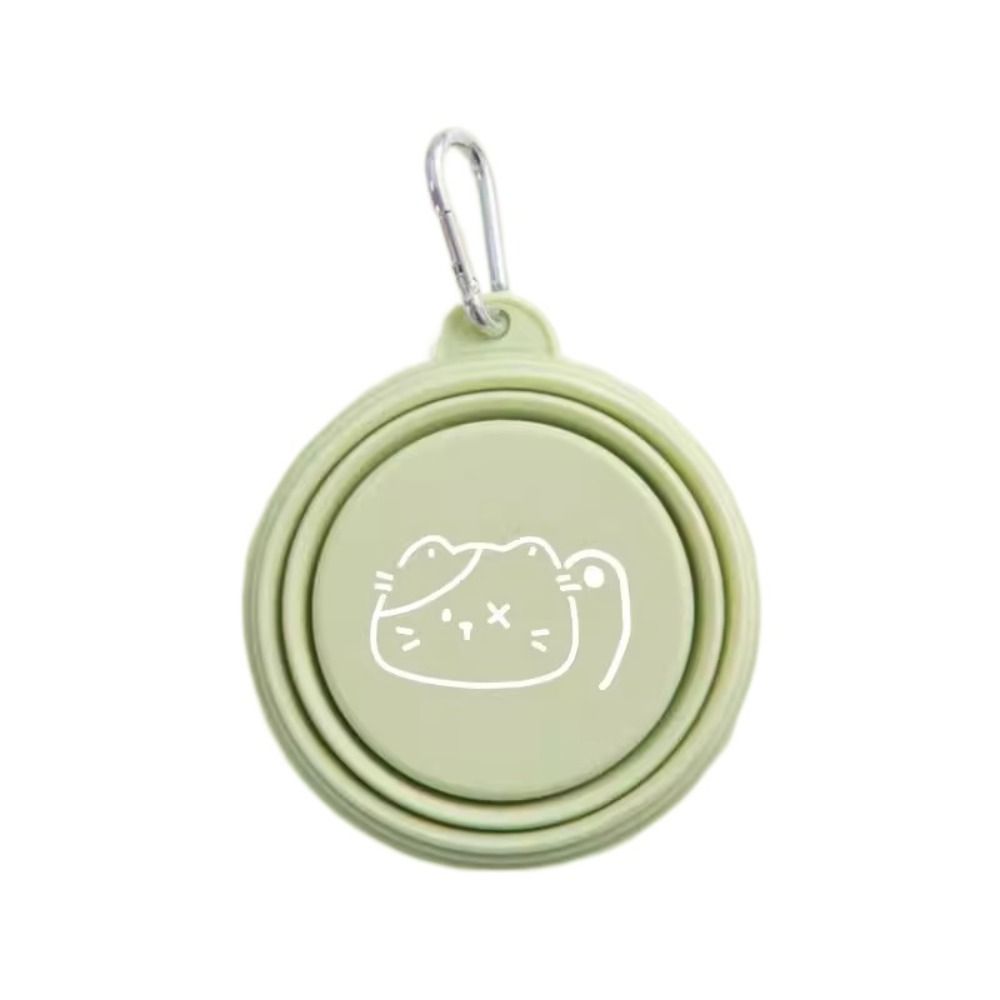 Collapsible Puppy Water Food Container Silicone Pet Supplies Durable Feeder Dish Bowl Cat