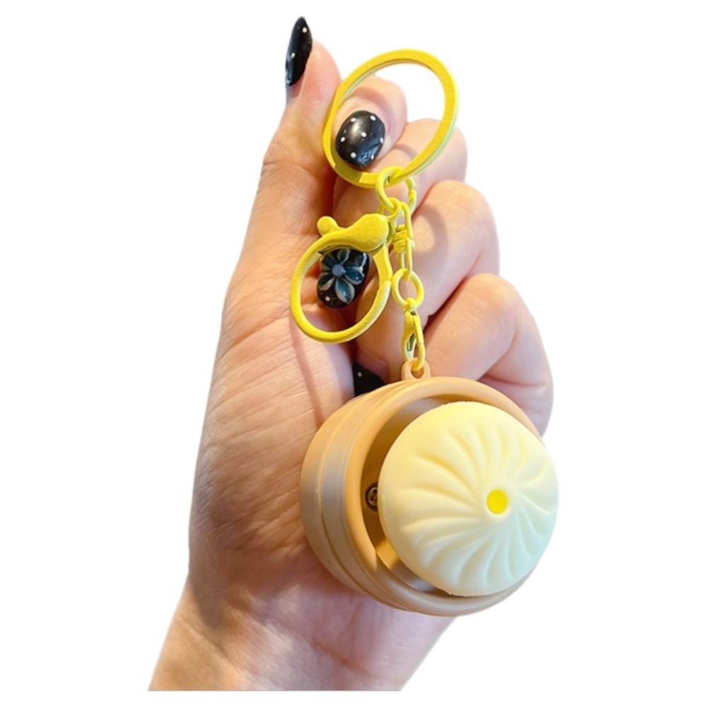 Light-up Press Keyboard Keychain Mini Sensory Clicker Toys Cute Button Clicker Keyring Kids Toy