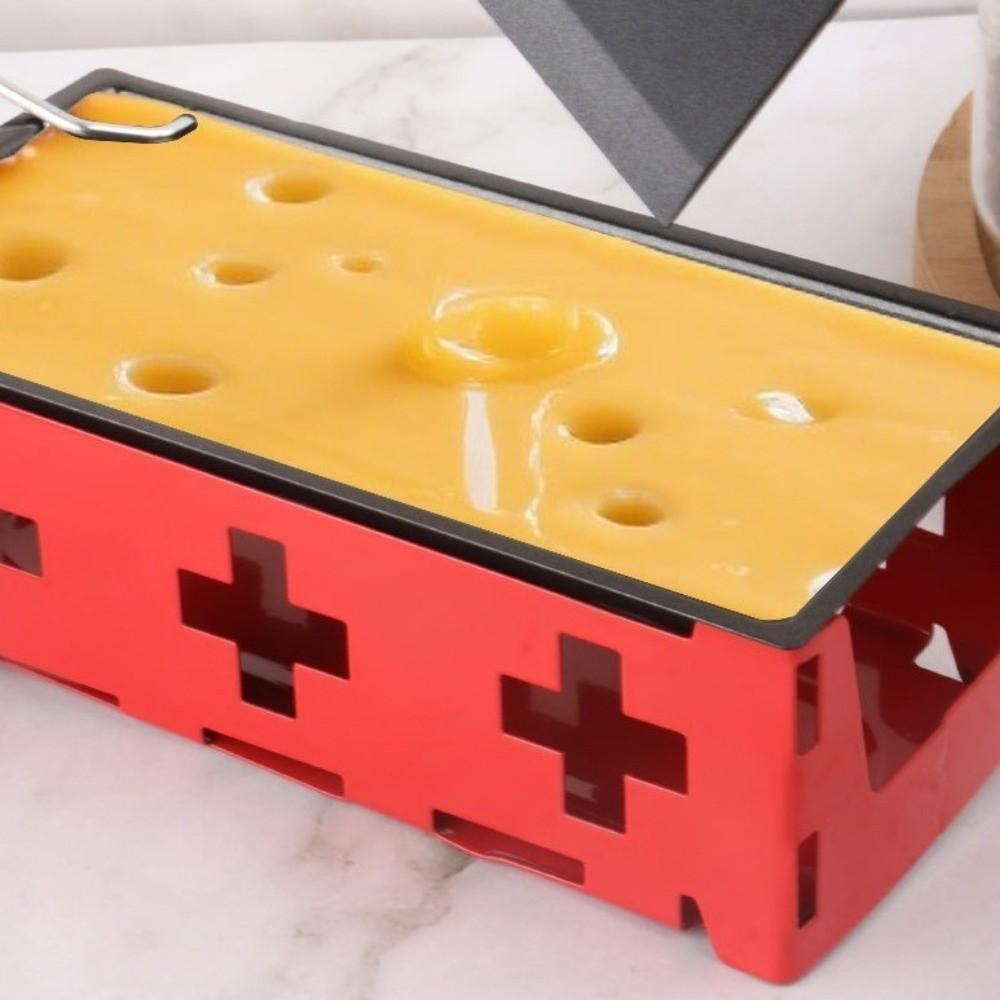 Wooden Handle Cheese Melter Pan Stainless Steel Cheese Fondue Set Mini Cheese Grill Picnic