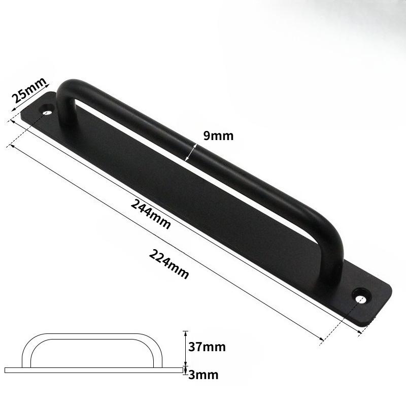 2pcs Sliding Barn Door Handle, Aluminium Alloy Cabinet Door Handle Hardware for Wardrobe Cupboard Closet Garage Shed with Screws