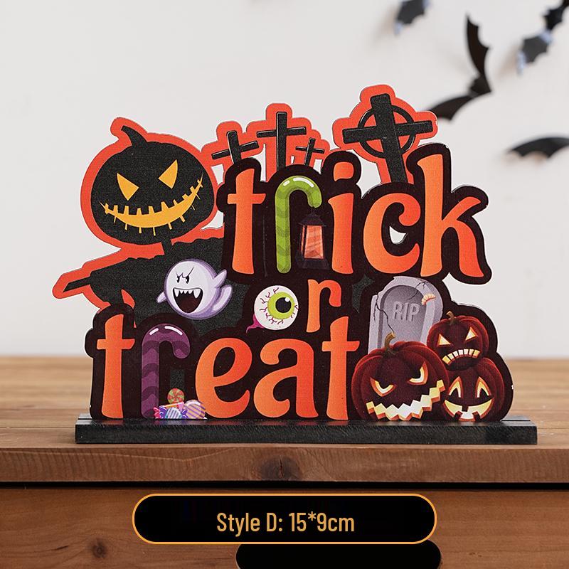Halloween Cartoon Pumpkin Desktop Ornaments: Creative Decorations for Festive Scenes and Photo Props