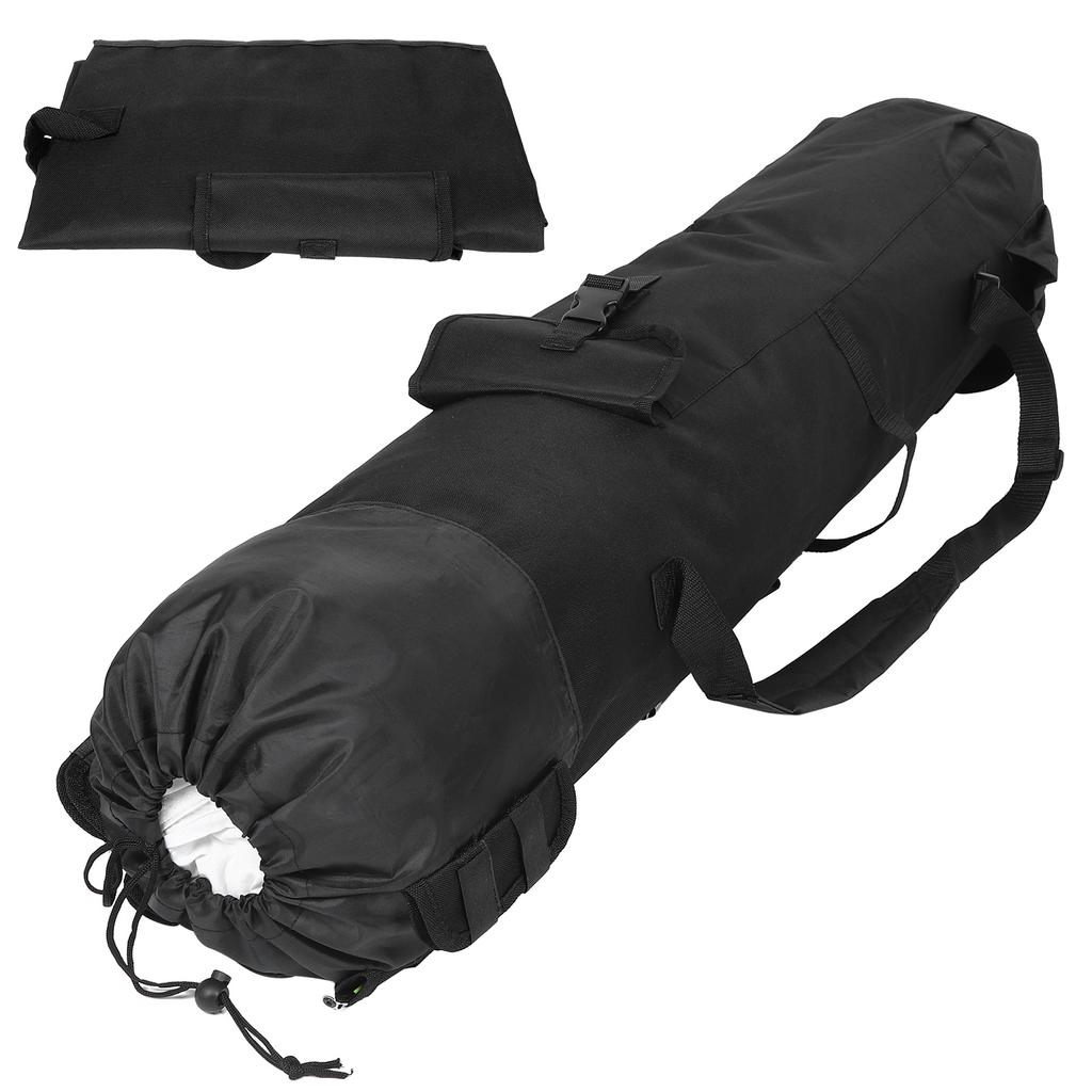 MultiFunctional Fishing Rod Reel Storage Bag Pole Carry Case Fishing Tool Organizer(Black )