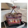 Shoulder Bag Women's Ethnic Style Large Capacity Popular Oblique Span New Niche Design Fashionable Versatile Woven Handbag Bag
