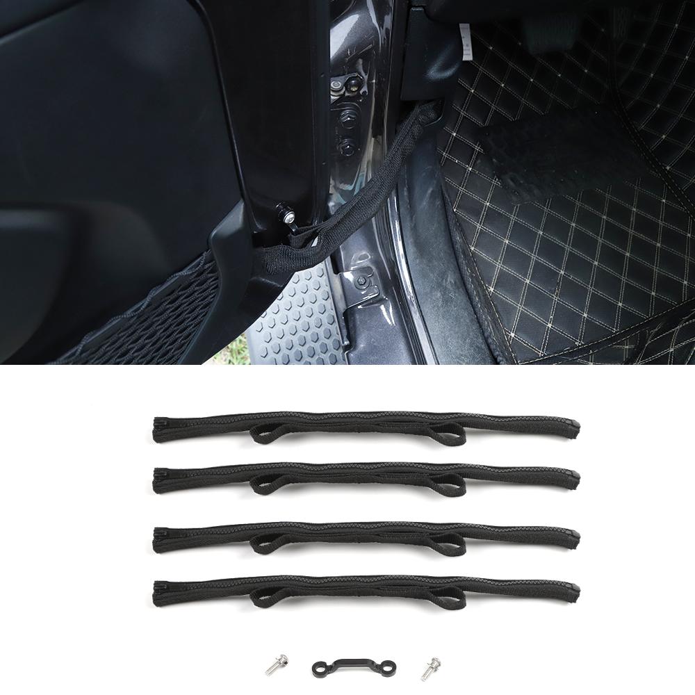 Door Limit Rope Strap Bandage Limiter Stopper Set for Jeep Wrangler JK JL JT 07+