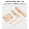 Stylish Wood T Bar Jewelry Holder Elegant Wood Jewelry Display Rack Storage Organizers for Bangles and Watches