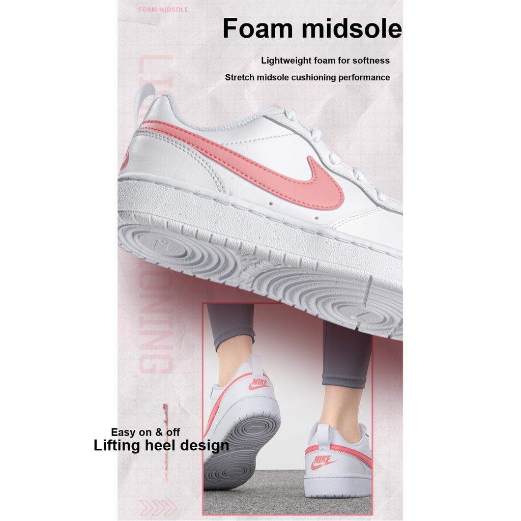 New Nike Court Borough Low 2 White Coral Chalk GS BQ5448-124