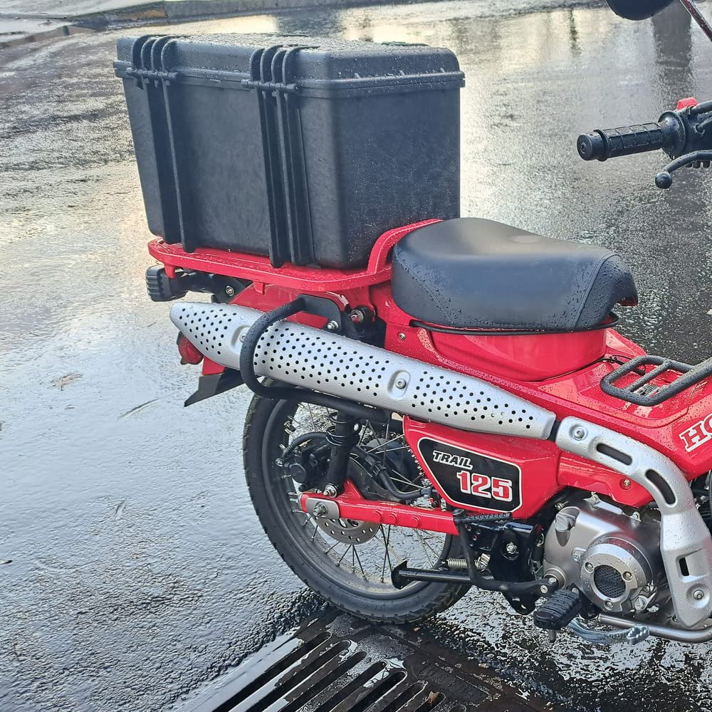 Matte Black Exhaust Crash Bars for Honda CT125 Hunter Cub Guards/Crash (All Models)