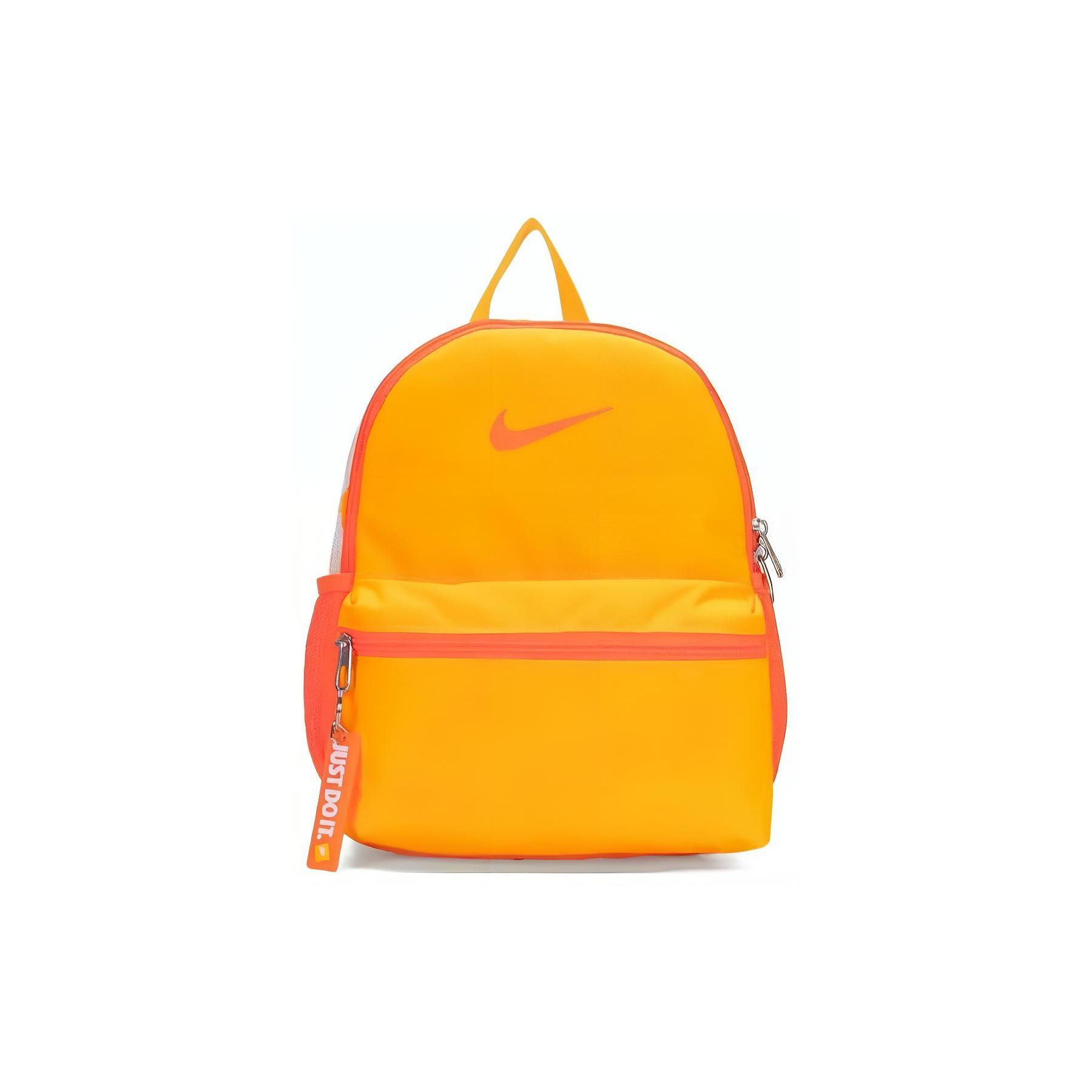 Nike Sports Storage Travel Casual Zipper Closure Mini Backpack Kids backpack Orange DR6091845 Orange,Mini