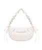 Nick&Nicole Crystal Shirring Ribbon Round Bag_Cream