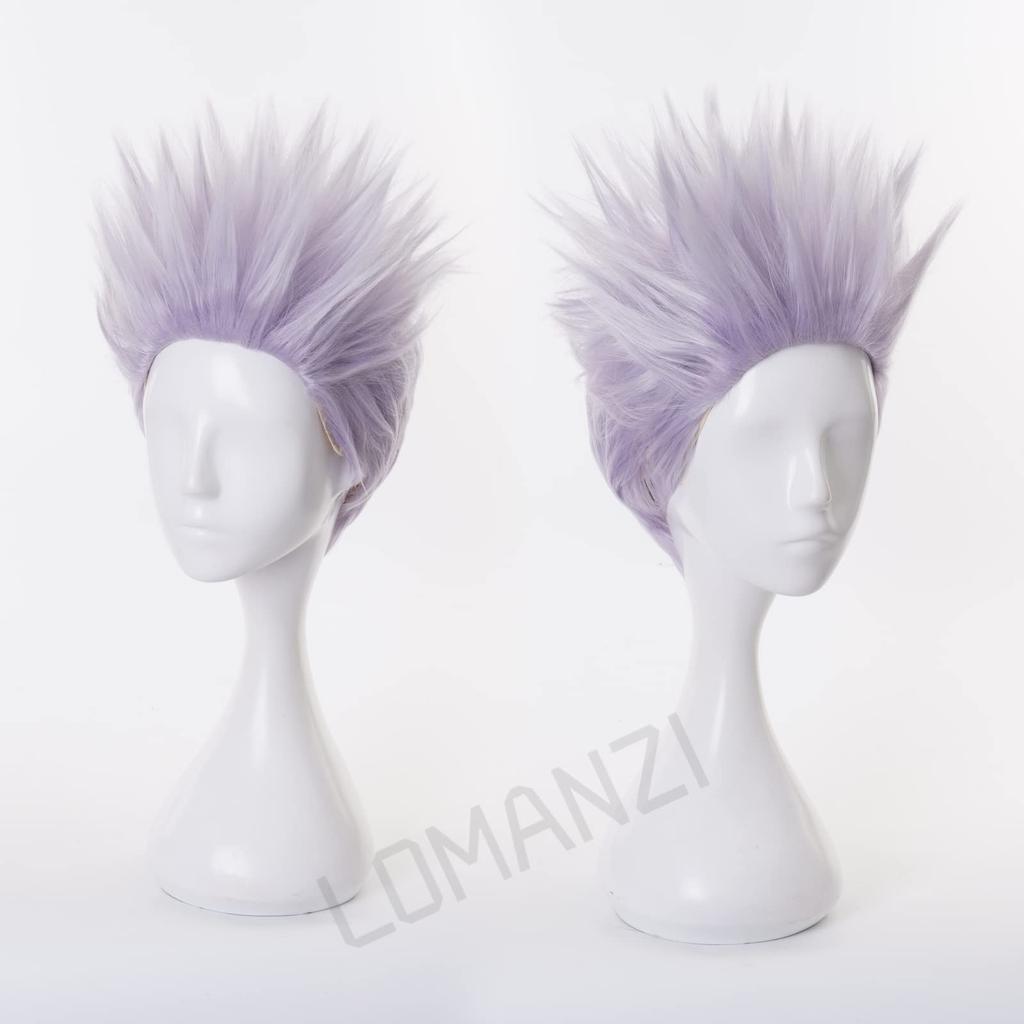 Paruka Jujutsu Kaisen Satoru Gojo Cosplay s parukou odolnou vůči teplu Cosplay Paruka Příslušenství k paruce Exkluzivně pro Anime Halloween Vánoční večírek Kostým