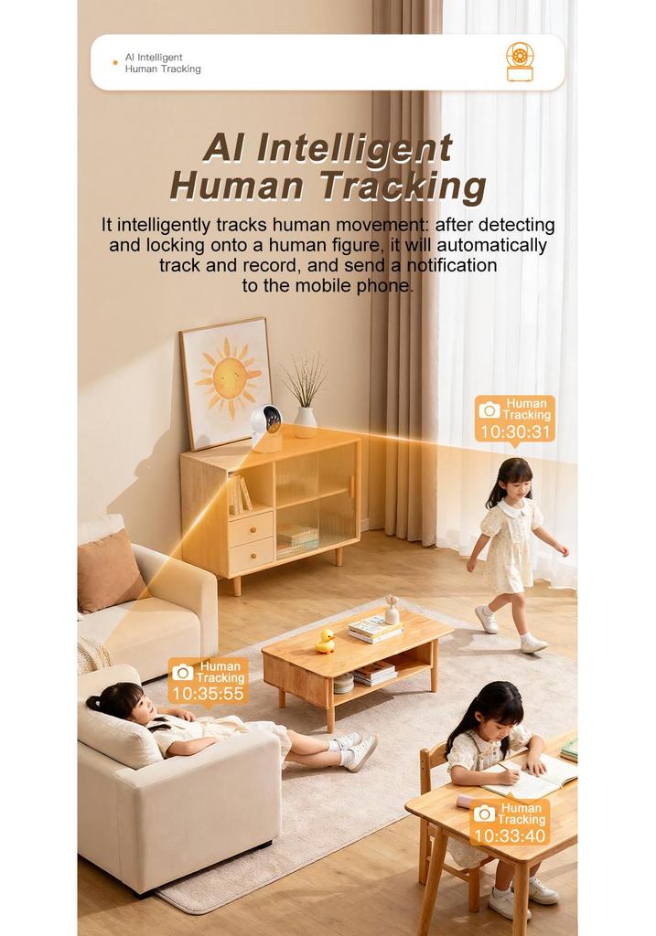 Smart Wireless HD Security Camera with Full-Color Night Vision & Two-Way Talk