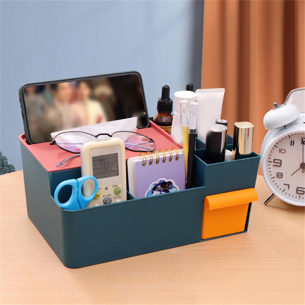 Tissue Box Holder Multi Functional Creativity Tissue Box Cover Coffee Table Paper Remote Control