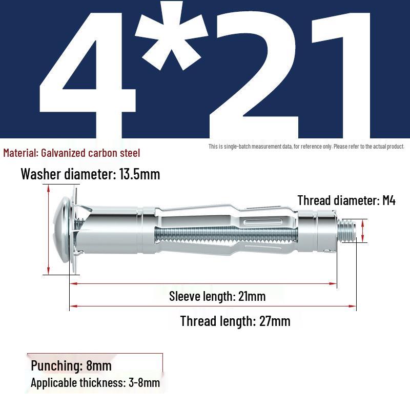 Galvanized Petal Nut Expansion Rivet Screw
