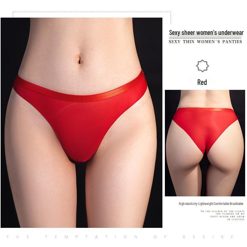 Desire's Temptation: High-Elastic Lightweight Sheer Women's Triangle Erotic Panties