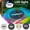 Outdoor Colorful LED Luminous Frisbee ABS Anti Drop Material Night Outdoor Parent Child Interactive Toy