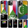 Comoros Flag Phone Case For iPhone 17 Air 14 13 12 16Pro Max 15 Plus Max Cover Shell Coque