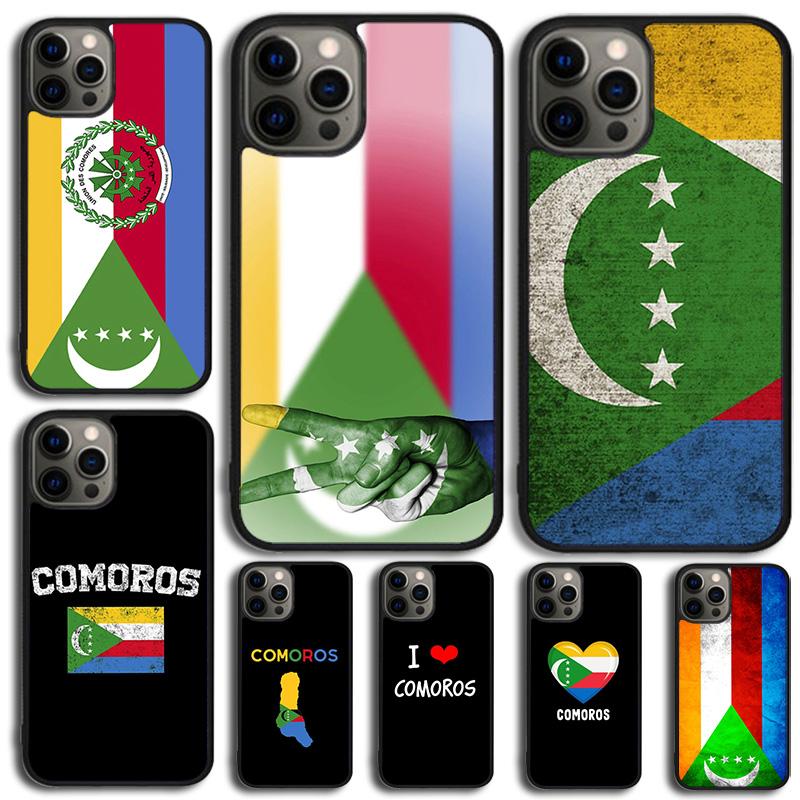 Comoros Flag Phone Case For iPhone 17 Air 14 13 12 16Pro Max 15 Plus Max Cover Shell Coque