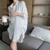Sexy Sleepwear for Women In Spring and Autumn Ice Silk Shirt for Women Long Sleeved Sexy Sleepwear for Women