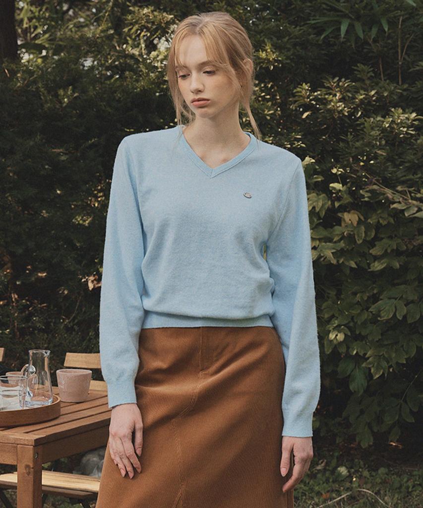 Teuwi Lena Basic V-Sleeve Long Sleeve Knit