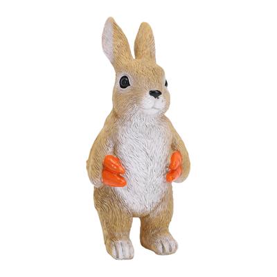 Rabbit Statue Garden Decor Resin Figurine Cute Animal Sculpture For Outdoor Ornament Patio Decor Home Desktop Gift