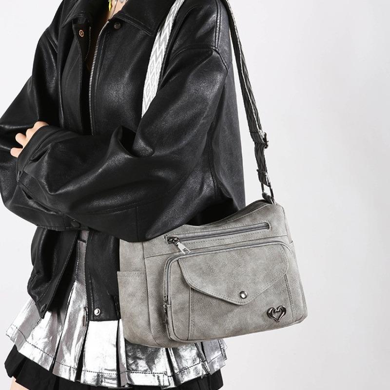 Versatile and Simple Mid-aged Mother's Bag - Large Capacity Single Shoulder Crossbody Bag