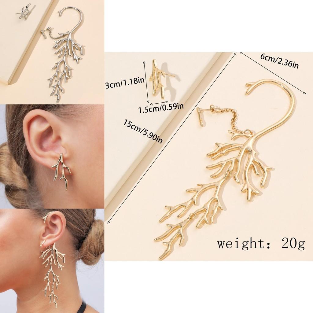 Coral Animal Design Alloy Earrings For Women Trendy Spring 2025