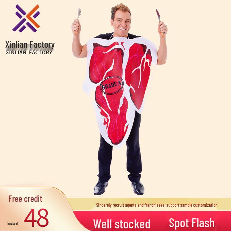Adult Male Christmas & Halloween Costume for Stage Performance