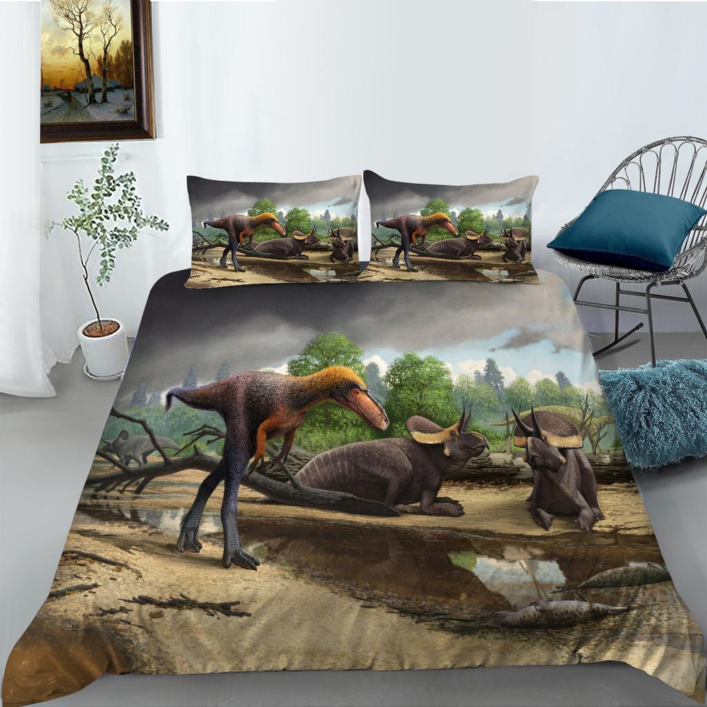 Jurassic Series Digital Printing Polyester Bedding Two Or Three-Piece Set