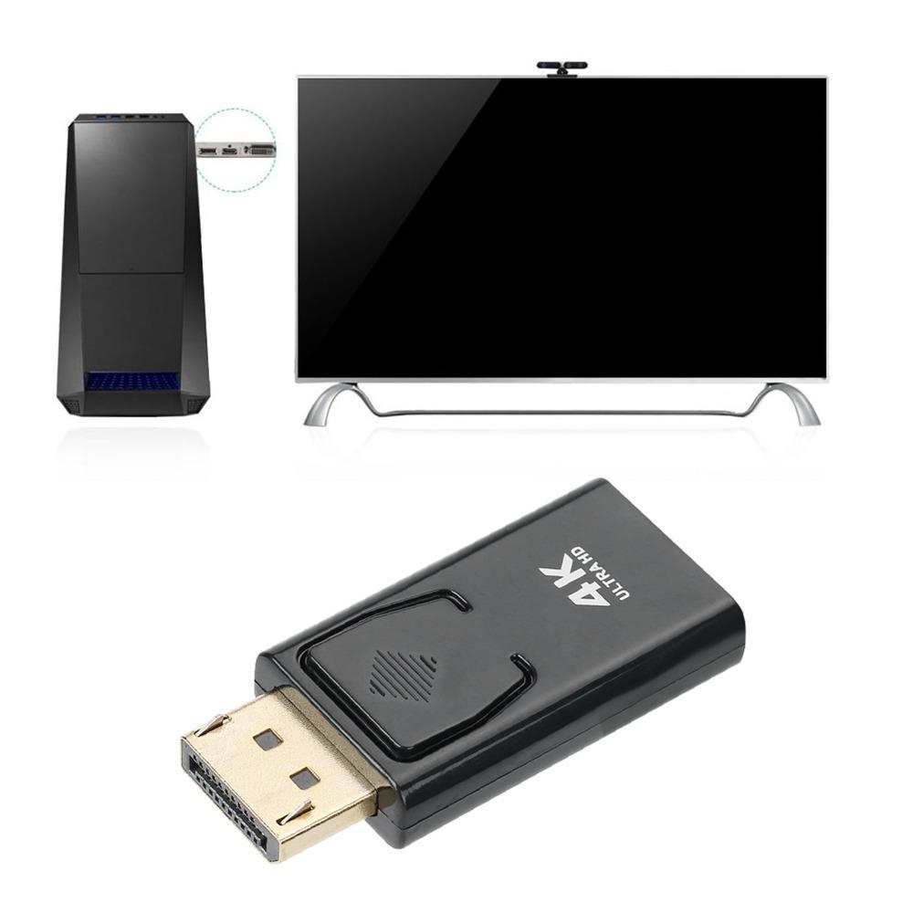 2PCS 4Kx2K Displayport To HD Adapter Plug and Play DP To HD Adapter For HDTV