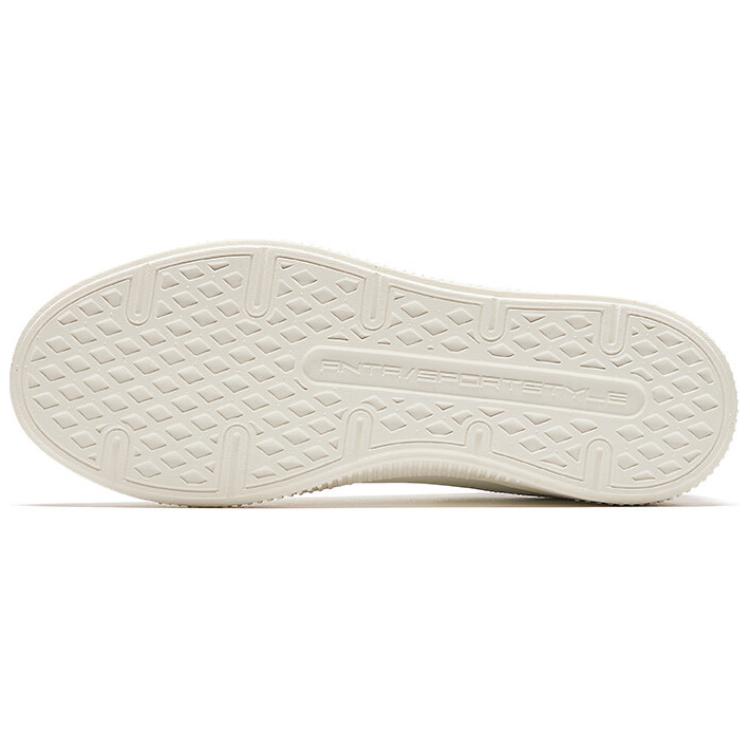 Anta Durable Breathable Low-Top Skate Shoes Women Sneakers White Red 122438019R-2