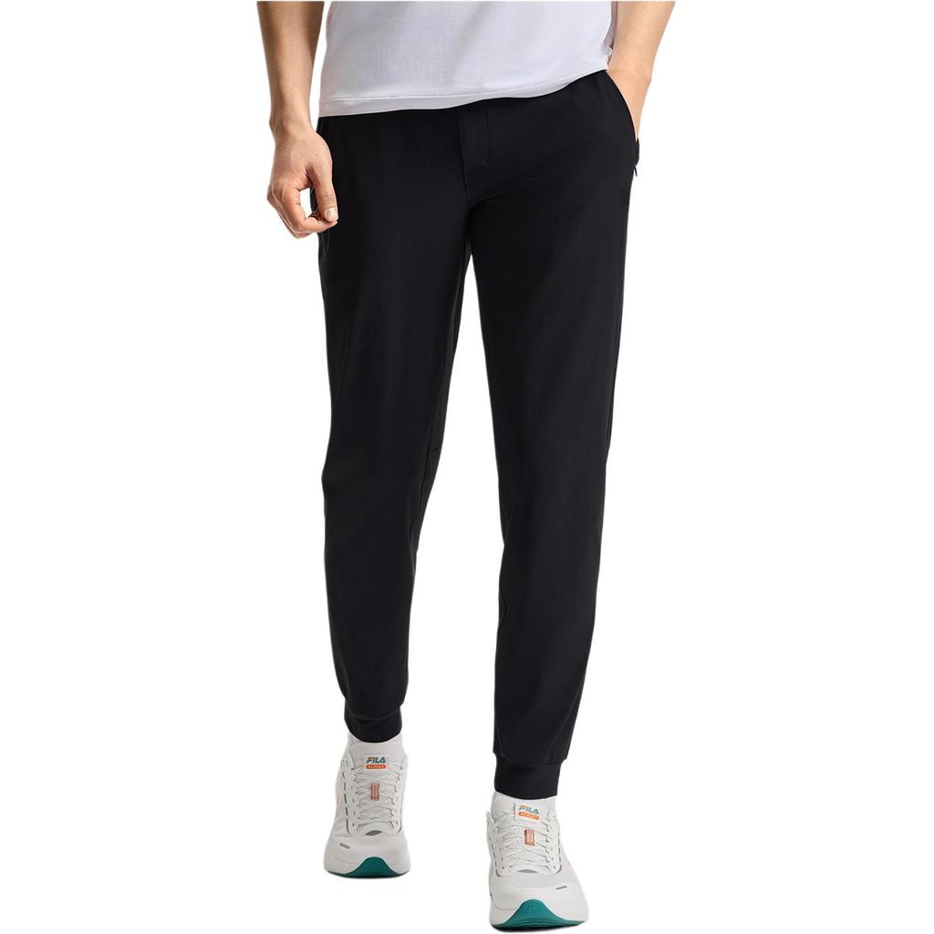 FILA Athletics A.P. Series Casual Cool Sports Comfortable Breathable Solid Basic Pants Men bottoms Deep-Black A11M521617F-BK