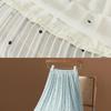 2025 Spring/Summer Women's High Waist Polka Dot Pleated A-Line Chiffon Midi Skirt