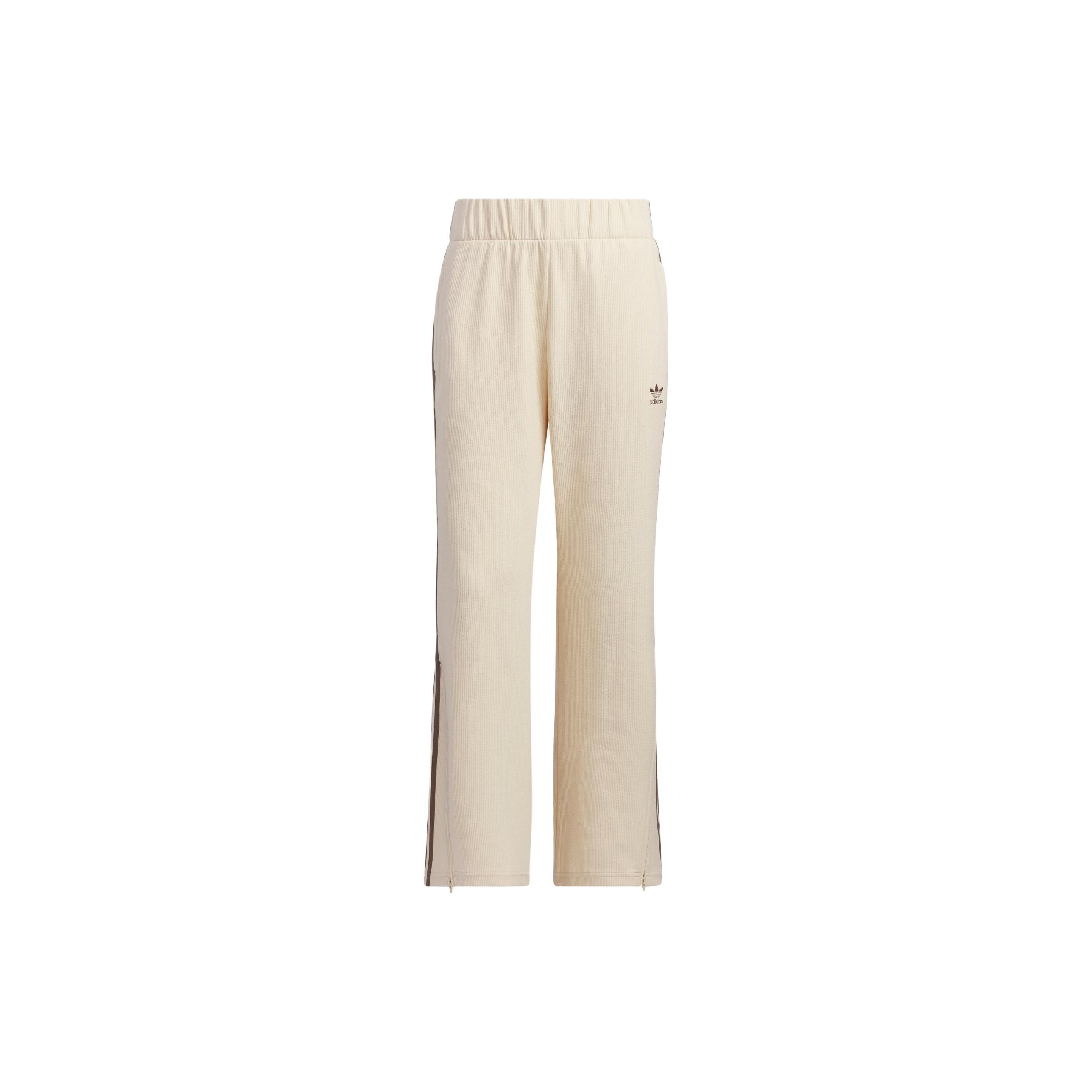 adidas Originals Women s Flared Tracksuit Bottoms Beige IP3001 L
