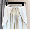 DIMANAF 2026 Plus Size Summer Women Pants Elastic Waist Oversize Fashion Office Lady Casual Long Pants Solid Black