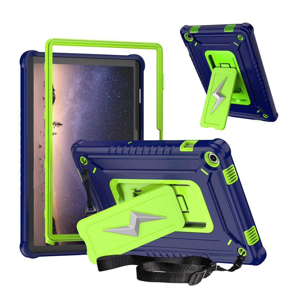 Armor Kickstand Case For Samsung Galaxy Tab A9 Plus 11 inch SM-X210N/X216B 2025 Heavy Duty Rugged Tablet Cover With Strap