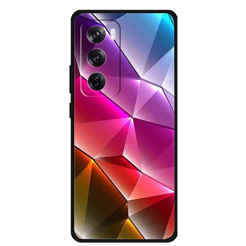 For Oppo Reno12 Pro 5G Cases Shockproof Phone Cover Soft Silicone Fashion Cool Cases for OPPO RENO 12 PRO CPH2629 Bumper Coque