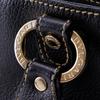 BVLGARI Maxi Rettale Handbag 2WAYShoulder black leather Women Used