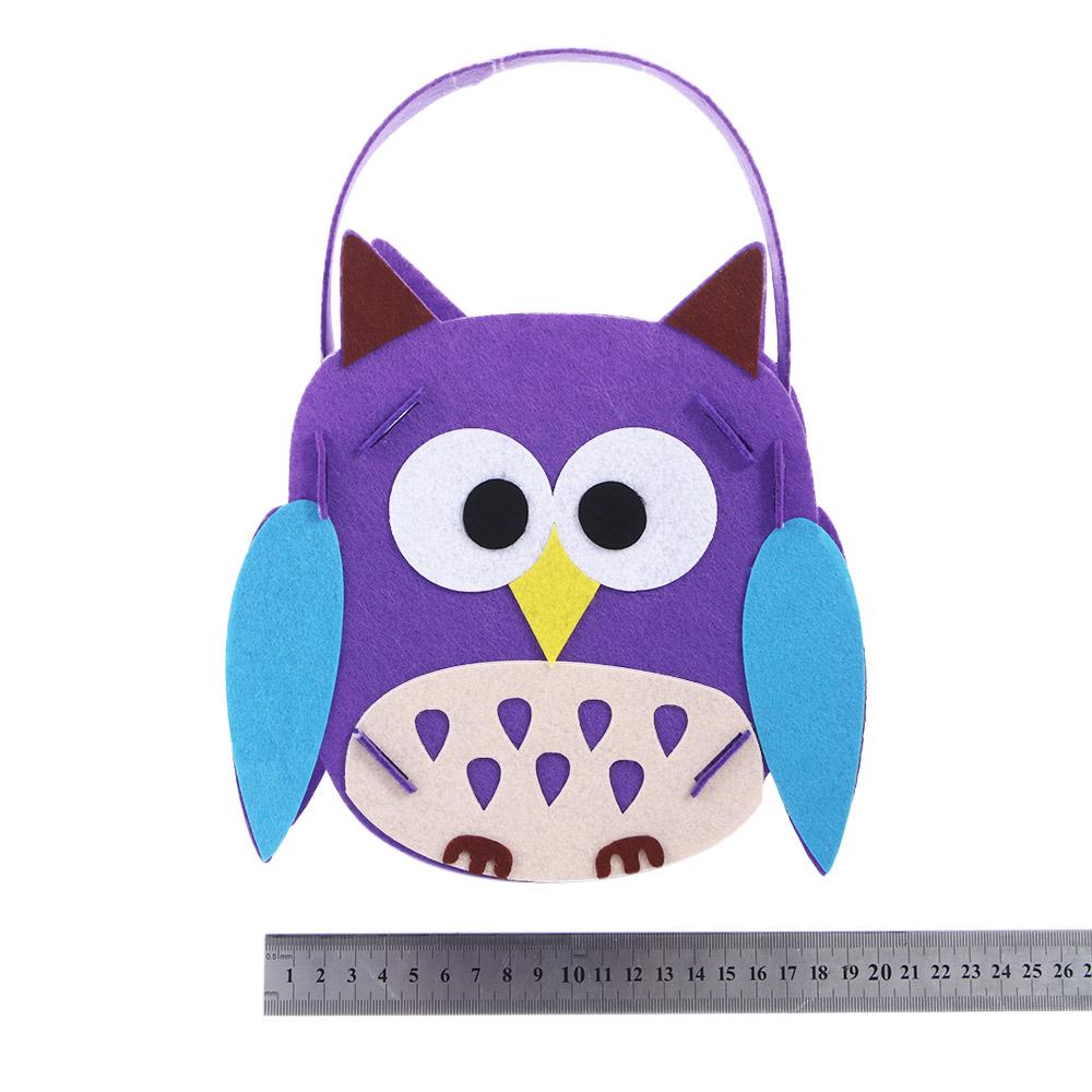 Cartoon Trick Or Treat Ornament Halloween Decoration Storage Bucket Halloween Candy Bag Gift Basket