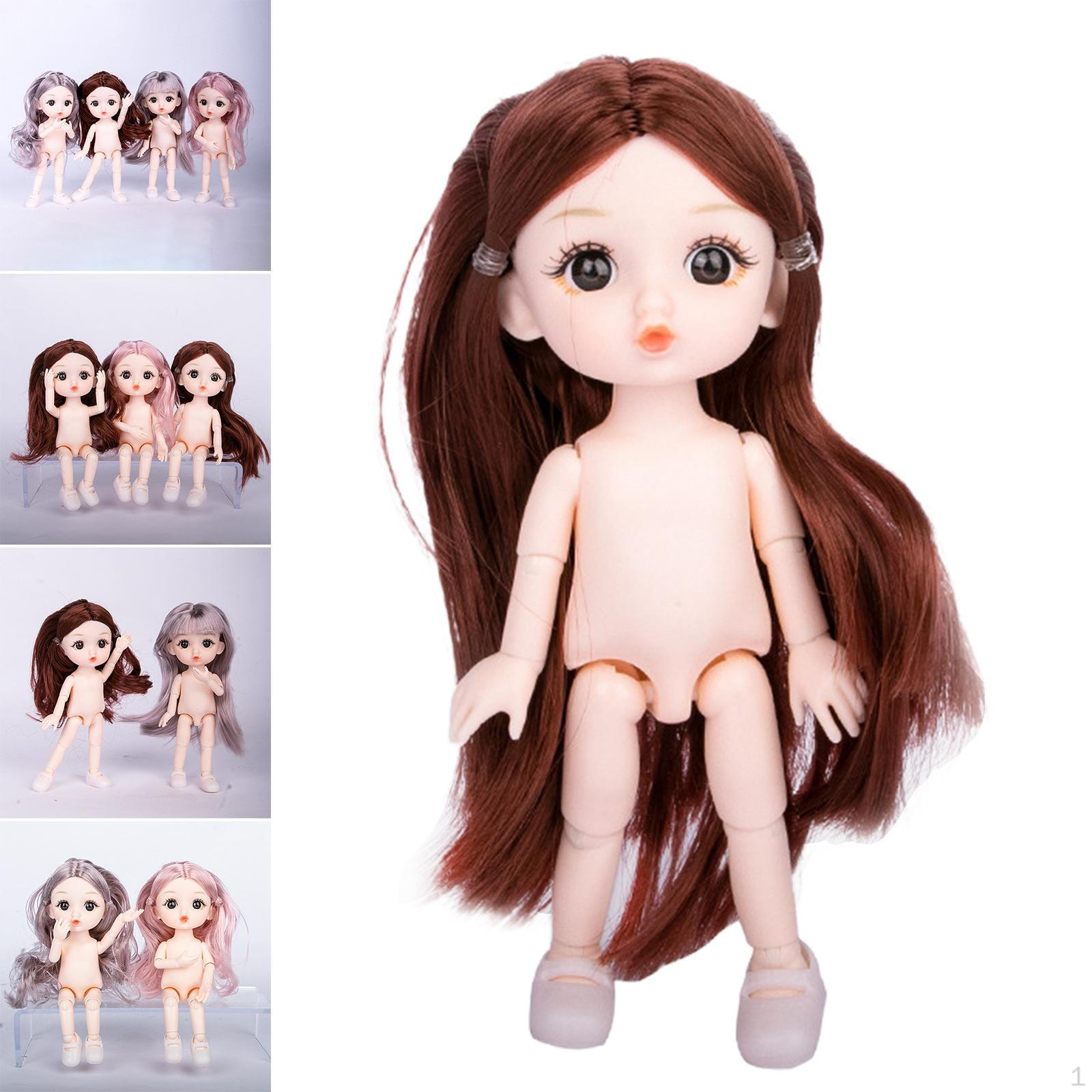 

16 см модна лялька DIY BJD ляльки гнучкі суглоби м яке волосся для удаваної гри style D