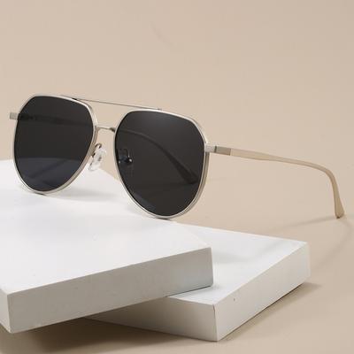 Large Frame Pilot Punk Sunglasses For Men Women Metal Frame Glasses For Outdoor Driving Oversized Sunglasses For Men