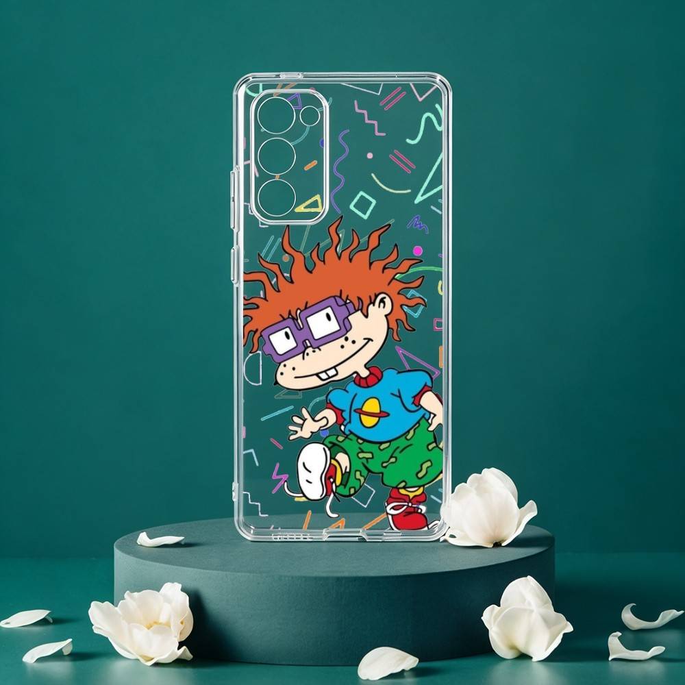 Funny Cartoon R-Rugrats Phone Case For Samsung Galaxy S24 S25 S23 S22 S21 Plus S24 S25 Transparent Cover Case